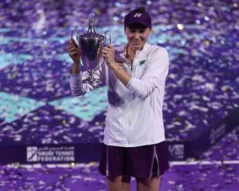 Elena Rybakina Crowned 2025 WTA Finals Champion in Riyadh | MirrorLog